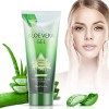 Gel Aloe Vera Bio 200ML - CrèMe Hydratante Naturelle, Hydratant Pour Visage Corps Cheveux, Soins Pour Les Coups De Soleil, Ré