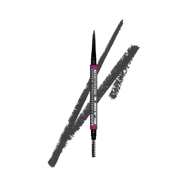 NYX Professional Makeup Blade & Shade, Crayon sourcils double embout, tenue jusquà 16h, Grey