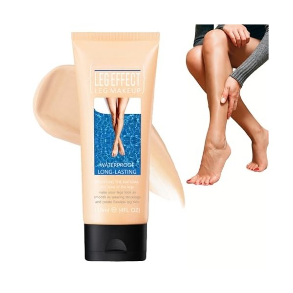 Maquillage des jambes imperméable sans transfert, correcteur de couleur, anti-cernes, lotion de maquillage pour les jambes, m