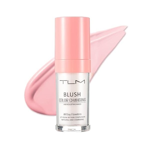 Blush changeant de couleur, blush à changement de couleur impeccable toute la journée, crème rose à changement de température