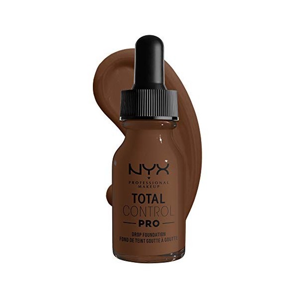 NYX Professional Makeup Total Control Pro Drop Fond de Teint Goutte à Goutte, Dosage Précis, Couvrance Modulable et Personnal