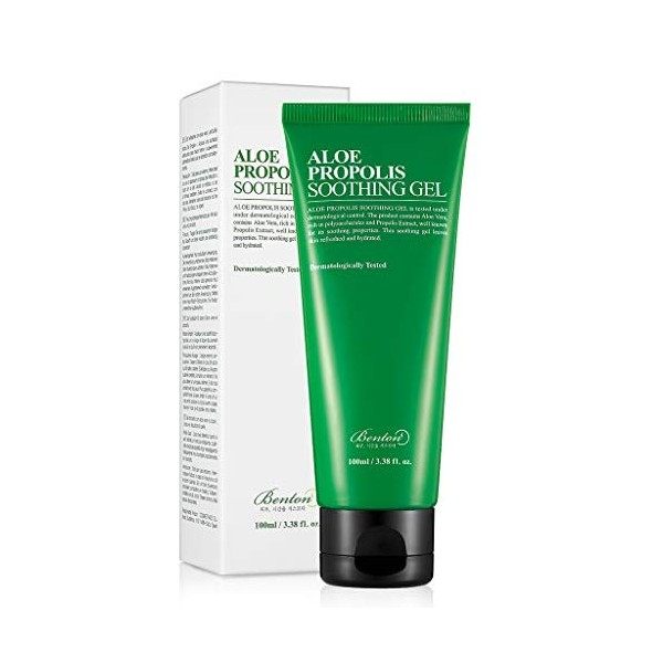 Benton Aloe Propolis Gel Apaisant 100ml 3.38 fl.oz Gel dAloe Vera pour Soulager les Coups de Soleil | Gel dAloe Vera Hydr