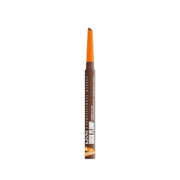 NYX Professional Makeup Duck Plump Plumping Lip Liner, crayon à lèvres, jusquà 10h de tenue, fini matte, Syringe Sienna