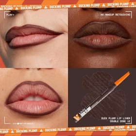 NYX Professional Makeup Duck Plump Plumping Lip Liner, crayon à lèvres, jusquà 10h de tenue, fini matte, Double Dose