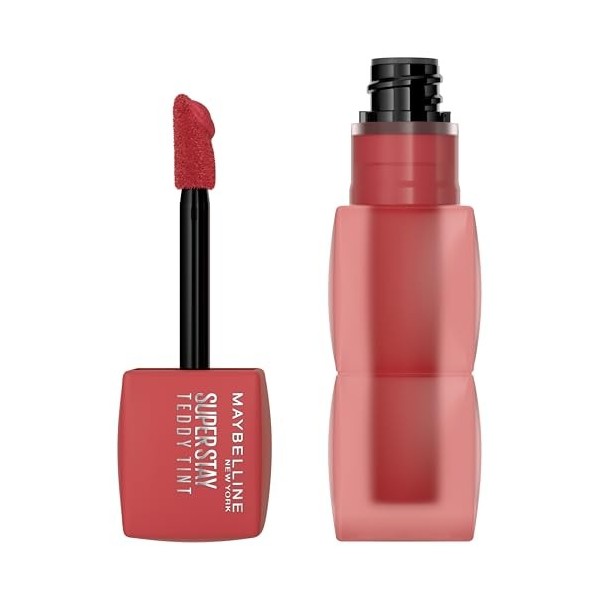 Maybelline New York Superstay Teddy Tint Blush à lèvres liquide fini mat fondu 30 COQUETTISH