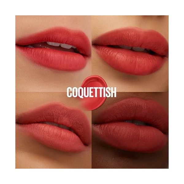 Maybelline New York Superstay Teddy Tint Blush à lèvres liquide fini mat fondu 30 COQUETTISH