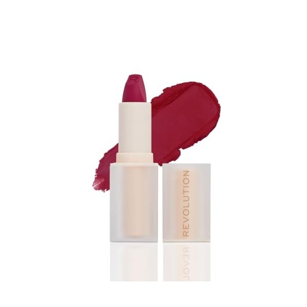 Revolution Lasting Kiss Lipstick, Rouge à Lèvres Longue Tenue, Fini Mat, Rouge Brique CEO