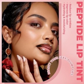 NewBang Glossy Peptide Lip Tint Hydrating Lip Gloss, brillant et hydratant, combine brillance intense et hydratation en un se