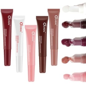 Glossy Lip Butter Tint,Gloss Liquide Hydratant et Anti-adhérent Pour Les Lèvres,5 Couleurs Naturelles Pour Les Lèvres, Mirror