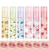 Rollerball Lip Oil Set,Huile à Lèvres Hydratante et Nourrissante,6Pcs Fruit Scents Vegan Lip Gloss Non Toxic Lip Oil