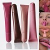 4Pcs Teinture pour les lèvres Brillant à lèvres hydratant Soin nourrissant pour les lèvres Longue durée Gloss Repulpant Levre