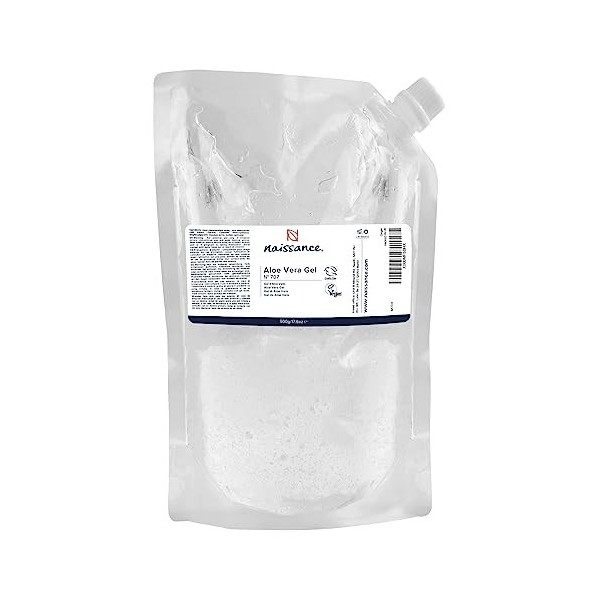 Naissance Gel dAloe Vera No. 707 - 500g Pochette de recharge ECO - Rafraîchissant, Apaisant et Hydratant, Après-Soleil, po