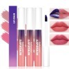 3PCS Peel Off Lip Tint Stain,Brillant à lèvres Mat Pelable,Peel Off Lip Gloss,Rouge à Lèvres Liquide Antiadhésif Étanche Très