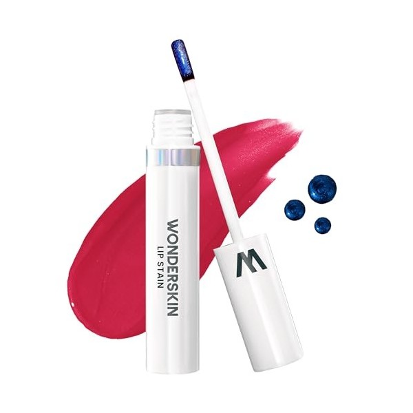 Wonderskin Wonder Blading Lip Stain Masque, Teinture Naturelle pour les Lèvres, Teinture Longue Tenue Waterproof First Kiss 