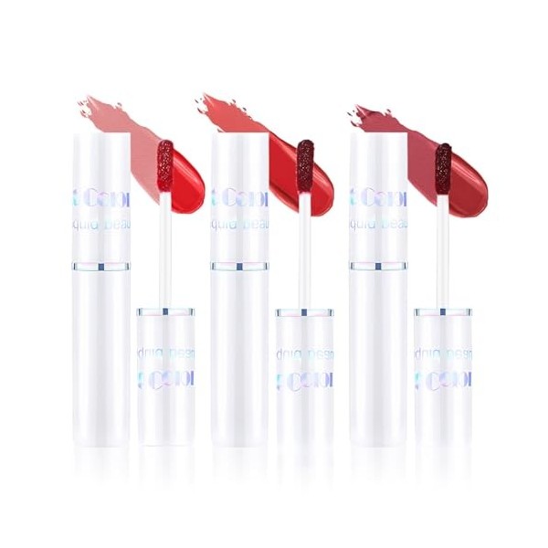 Prreal 3 Pieces Peel Off Lip Stain, Long-Lasting Tattoo Lip Liner Stain, Waterproof, Non-Sticky and Transfer-proof Lip Liner 