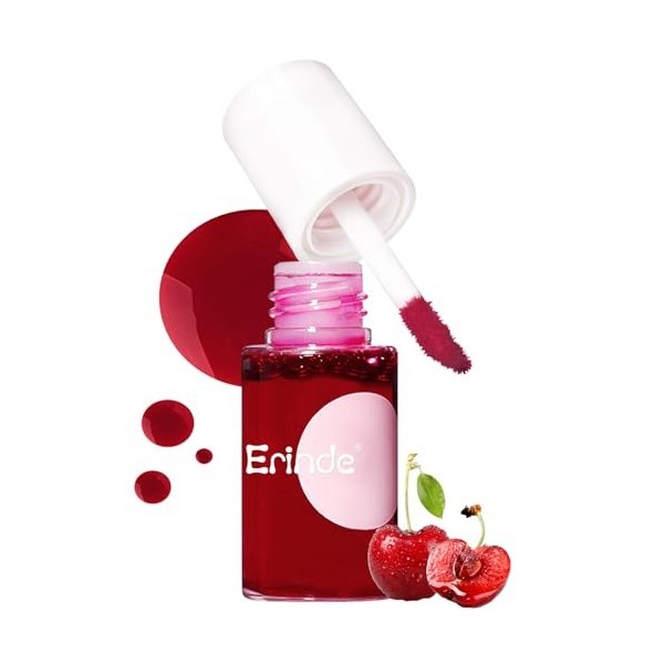 Erinde Lip Tint Stain Makeup，Korean Lip Tint, Lip Stain Tint Waterproof Makeup, Mini Liquide Lipstick, Non-sticky & Loog Last