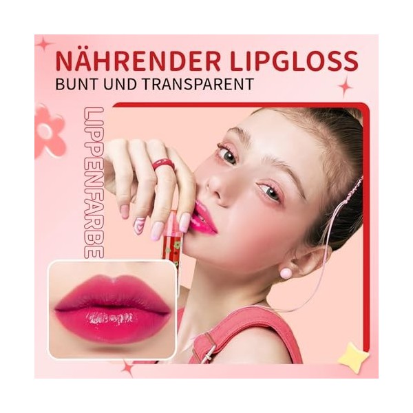 NewBang Ensemble de 4 teintes de baumes à lèvres et joues teintées hydrofuges, légères, hydratantes et repulpantes, à appliqu