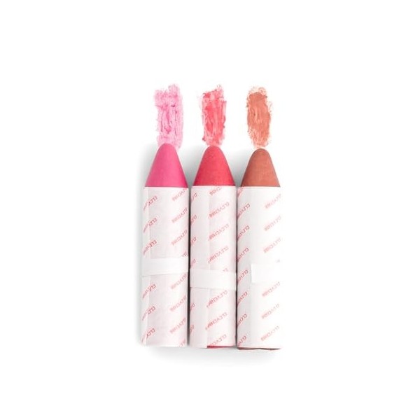 Trio Baumes teintés soin hydratant 10 ingrédients - Multistick 3en1 Lèvres Blush et Yeux - Made in France - longue tenue - sa