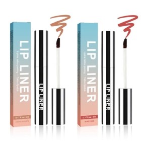 YANINEE Wonderskin Lot de 2 crayons à lèvres longue durée résistants à leau