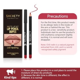 12 Pcs Ensemble de crayon à lèvres mat, Crayons à lèvres naturels brun nude, Crayon à lèvres lisse longue tenue hautement pig