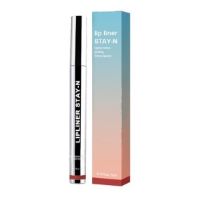 Crayon à Lèvres Amovible Imperméable,Crayon Contour des Lèvres Amovible,Peel Off Crayon à Lèvres Tattoo,Tatouage de Crayon à 