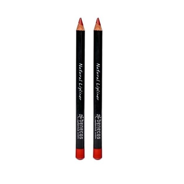 benecos - natural beauty Crayon contour des lèvres rouge 1.13g Lot de 2 