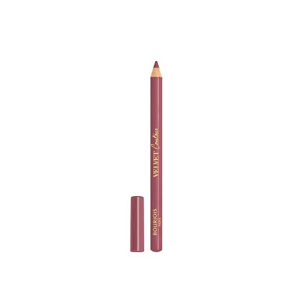 Crayon à lèvres Bourjois Velvet Contour, 19 Place des Roses, redéfinit les lèvres, texture crémeuse mate, application précise