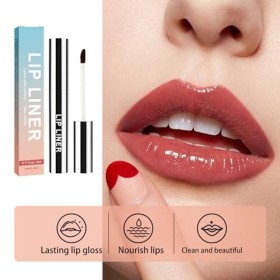 3 Pièces Crayon Contour des Lèvres Amovible, Tatouage Pelable, Lip Liner, Crayon à Lèvres Longue Durée, Crayon à Lèvres Amovi