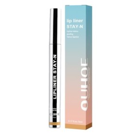 IEBTAWN Crayon À Lèvres Amovible Et Imperméable 1 Pièce - Délimitation Longue Durée Et Hydratation - 5Ml Couleur Marron Clai