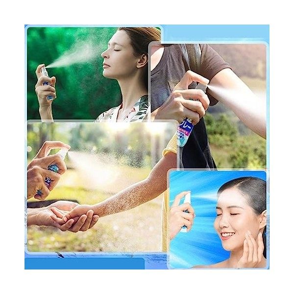 qiyifang Brume rafraîchissante - Spray rafraîchissant 50 ML pour Le Corps et Le Temps Chaud - Spray de Refroidissement pour T