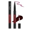 Apooliy 2 en 1 Gloss mat et Lip Liner,Rouge à lèvres résistant à leau, rouge à lèvres hautement pigmenté,Séchage rapide, rou