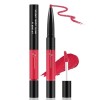 Apooliy 2 en 1 Gloss mat et Lip Liner,Rouge à lèvres résistant à leau, rouge à lèvres hautement pigmenté,Séchage rapide, rou