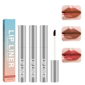 Tkekruh 3PC Crayon à LèVres Peel Off Detachable Lip Liner Peel Lip Liner Décollez la tache du crayon à lèvres For All Skin Ty