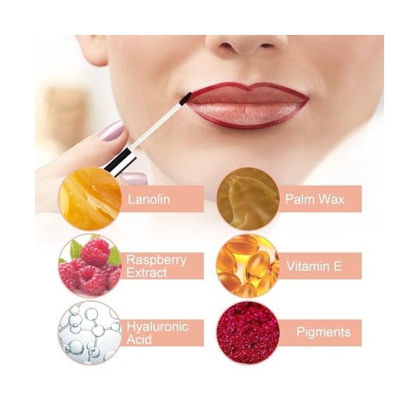 Tkekruh 3PC Crayon à LèVres Peel Off Detachable Lip Liner Peel Lip Liner Décollez la tache du crayon à lèvres For All Skin Ty