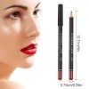 Reccisokz 12 pièces Crayon a levre Crayons à lèvres 12 couleurs Crayon imperméable Lip Liner Set contours cosmétiques Stylo a