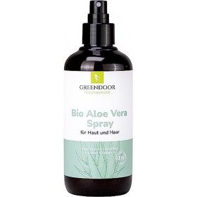 GREENDOOR aloe vera spray bio 250 ml | Le meilleur de lAloeVera, végan | Pour le visage, la peau et les cheveux, les coups d