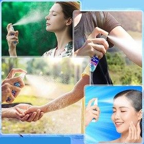 Youngwier Vaporisateur rafraîchissant pour Le Corps,Spray rafraîchissant 50 ML pour Le Corps et Le Temps Chaud - Spray de Ref