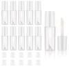 Molain Lot de 10 tubes vides de gloss, rechargeables, transparents, pour gloss à lèvres, cosmétique, maquillage blanc 