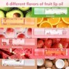 Miioto Roll-On Lip Gloss, 6 Pièces Lip Oil Gloss Enfant Fille, Gloss Transparent Fruité Huile a Levre, Hydratation Longue Dur