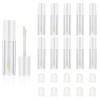 Molain Lot de 10 mini tubes vides rechargeables de 2,5 ml pour baume à lèvres, échantillons de rouge à lèvres, baumes à lèvre