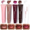 Lip Jam Hydrating Lip Gloss | Glitter Glossy Plumping Lipgloss | High Shine Glass Finish Nude Colors Shiny Jelly Liquid Lipst