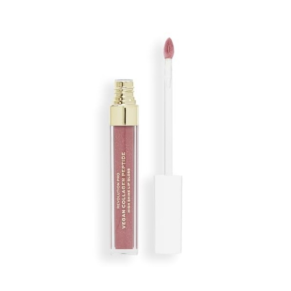 Revolution Pro - Gloss à Lèvres Vegan au Collagène Peptide, Brillant & Hydratant - Nourrit, Repulpe avec Acide Hyaluronique &