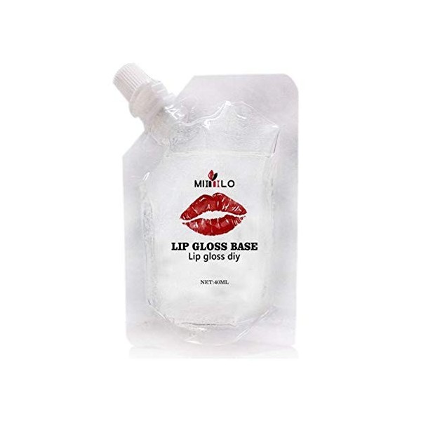 Allbestaye Gel de base pour gloss à lèvres Transparent Clear Oil Pour le kit de fabrication de rouge à lèvres à la main pour 