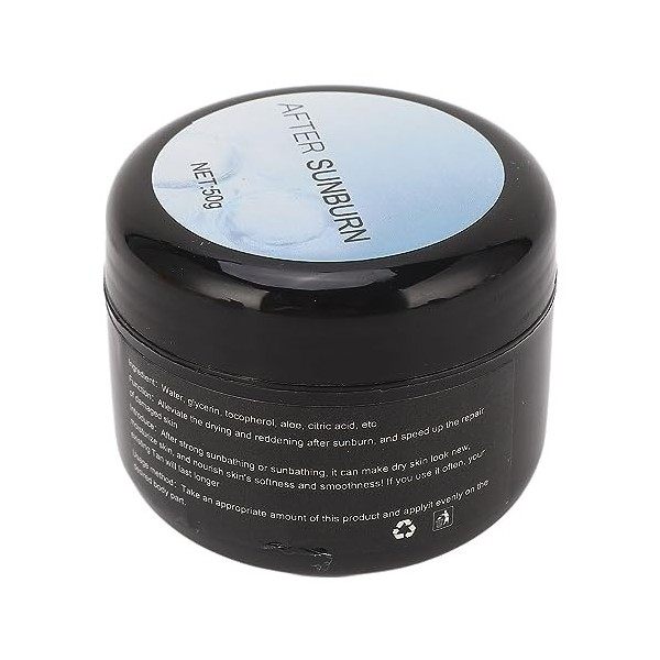 Crème Après Soleil Anti-Coup de Soleil Crème Après Coup de Soleil 50g Absorption Rapide Hydratation Délicate pour Peaux Sèche