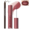 NewBang Ensemble de maquillage comprenant un gloss hydratant brillant et léger à fini haute brillance, un gloss repulpant et 