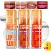 3 pcs brillant repulpant,huile à lèvres hydratante, brillant à lèvres repulpant à haute teneur en pigments,huile à lèvres hyd