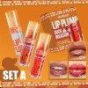 3 pcs brillant repulpant,huile à lèvres hydratante, brillant à lèvres repulpant à haute teneur en pigments,huile à lèvres hyd