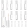 JJUNW Lot de 10 mini tubes vides rechargeables de 1,2 ml pour baume à lèvres, baume à lèvres, échantillons de rouge à lèvres,