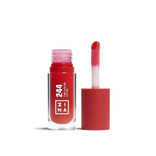 3INA MAKEUP - The Color Lip Oil 100 - Transparent - Baume à Lévre avec Acide Hyaluronique - Rouges à Lèvres 24H Hydratation -