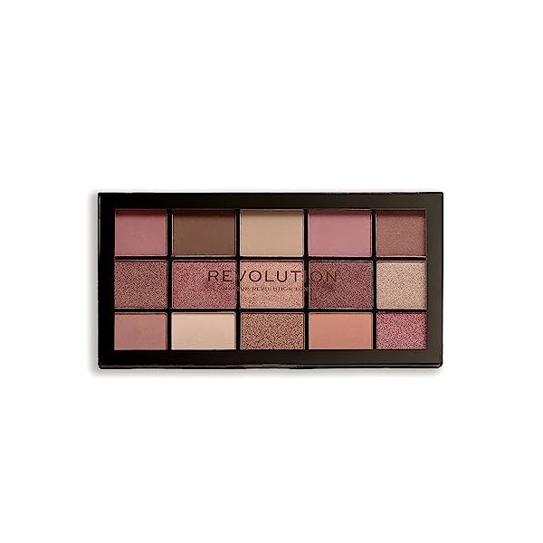 Makeup Revolution, Palette dombres à paupières Reloaded, Marvellous Mattes, 15 nuances, 16.5g Maquillage